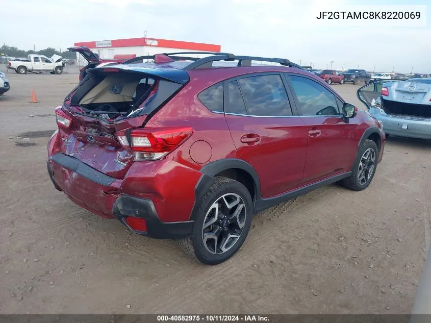 JF2GTAMC8K8220069 2019 Subaru Crosstrek 2.0I Limited