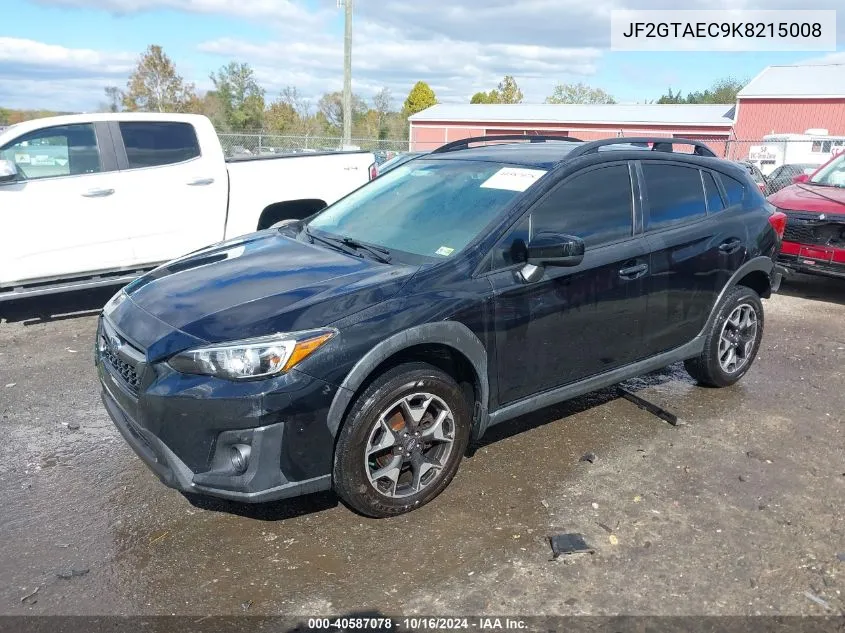 2019 Subaru Crosstrek 2.0I Premium VIN: JF2GTAEC9K8215008 Lot: 40587078