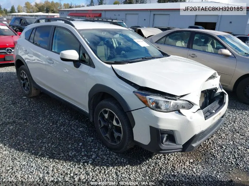 2019 Subaru Crosstrek 2.0I Premium VIN: JF2GTAEC8KH320185 Lot: 40597365