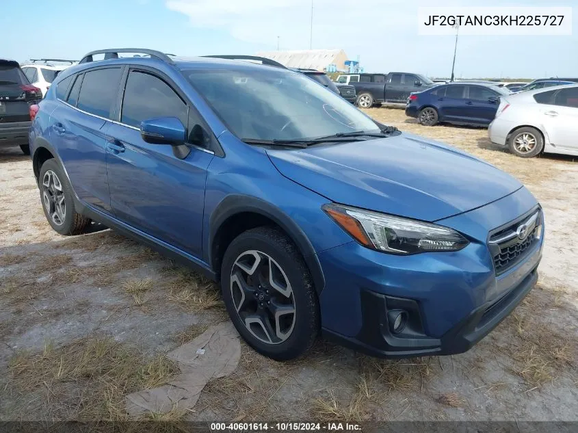 2019 Subaru Crosstrek 2.0I Limited VIN: JF2GTANC3KH225727 Lot: 40601614