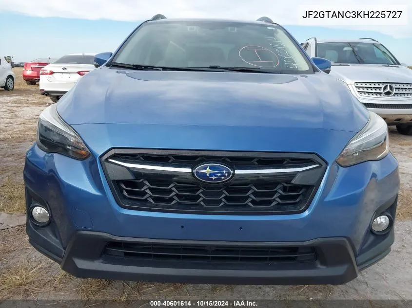 2019 Subaru Crosstrek 2.0I Limited VIN: JF2GTANC3KH225727 Lot: 40601614