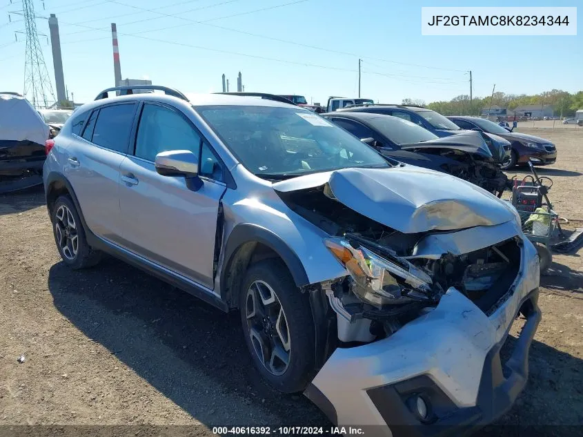 2019 Subaru Crosstrek 2.0I Limited VIN: JF2GTAMC8K8234344 Lot: 40616392