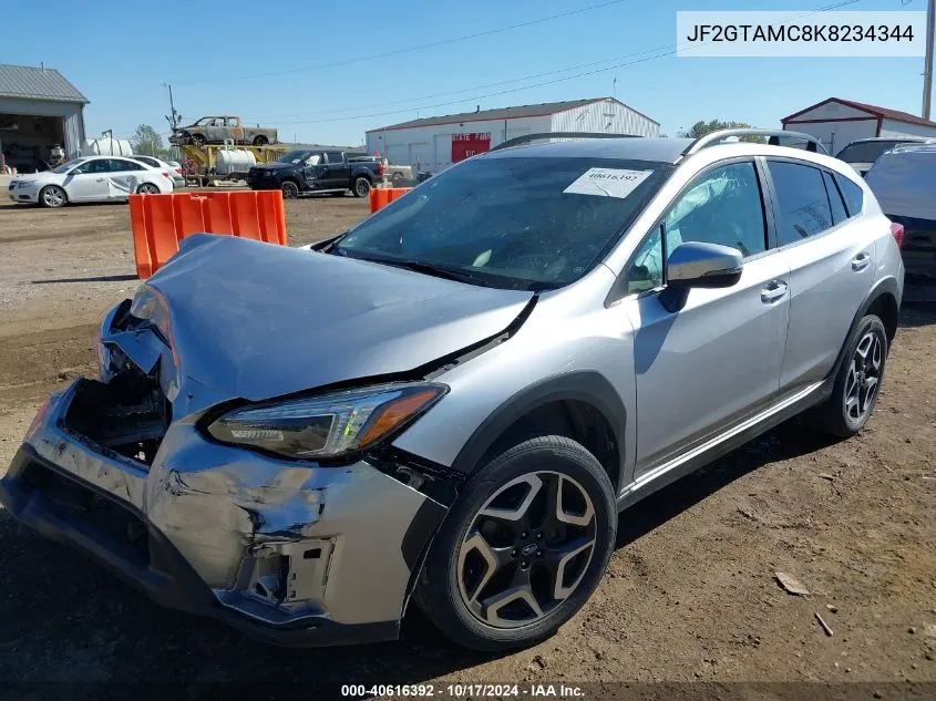 2019 Subaru Crosstrek 2.0I Limited VIN: JF2GTAMC8K8234344 Lot: 40616392