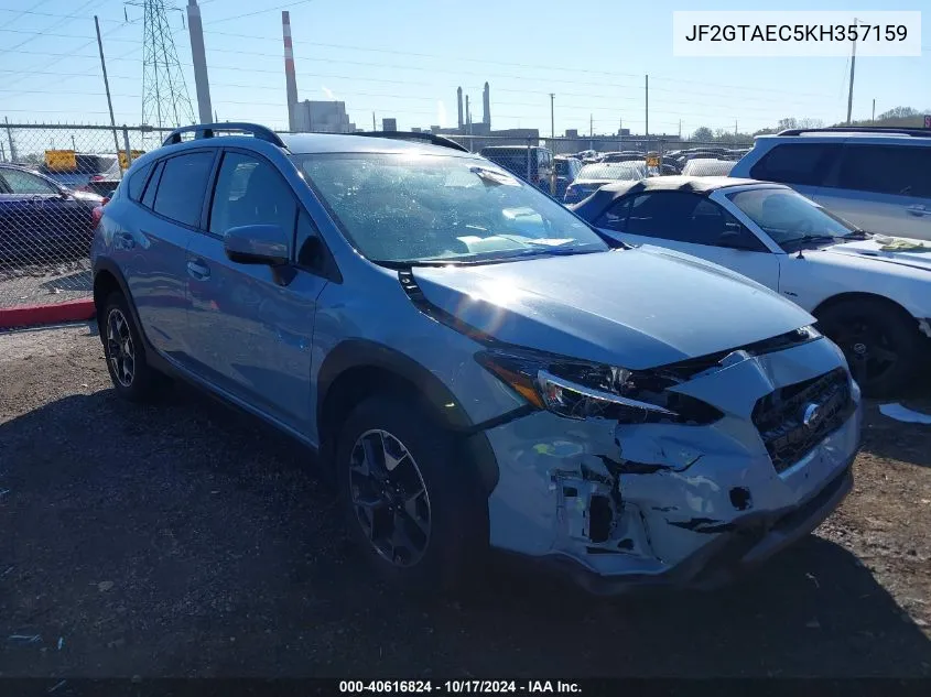 2019 Subaru Crosstrek 2.0I Premium VIN: JF2GTAEC5KH357159 Lot: 40616824