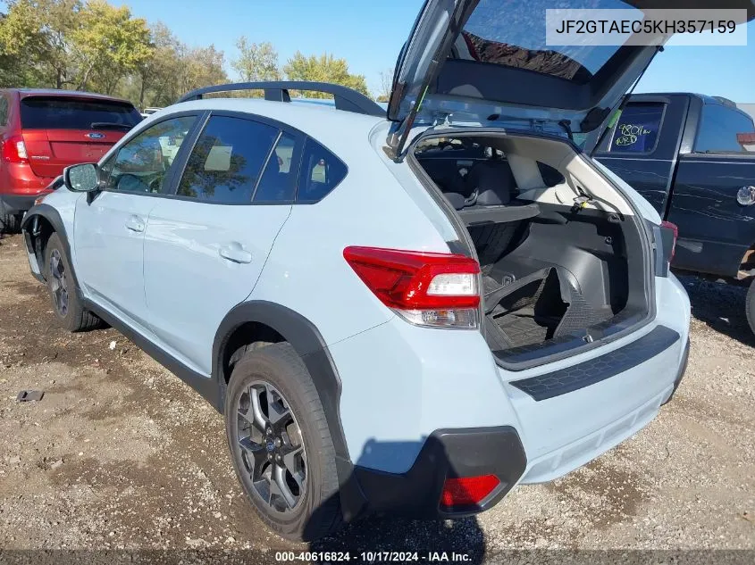 2019 Subaru Crosstrek 2.0I Premium VIN: JF2GTAEC5KH357159 Lot: 40616824