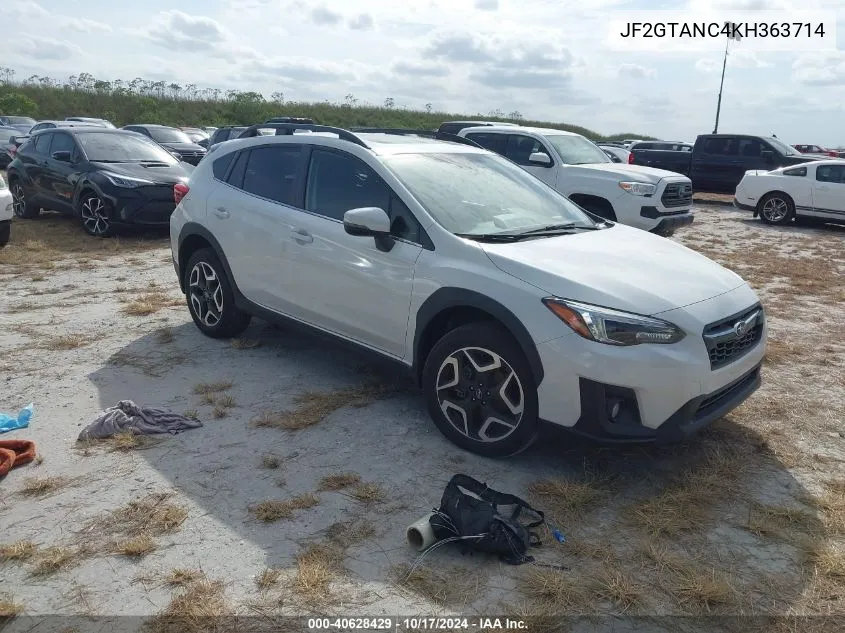 2019 Subaru Crosstrek Limited VIN: JF2GTANC4KH363714 Lot: 40628429