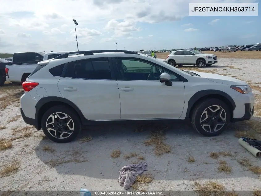 2019 Subaru Crosstrek Limited VIN: JF2GTANC4KH363714 Lot: 40628429