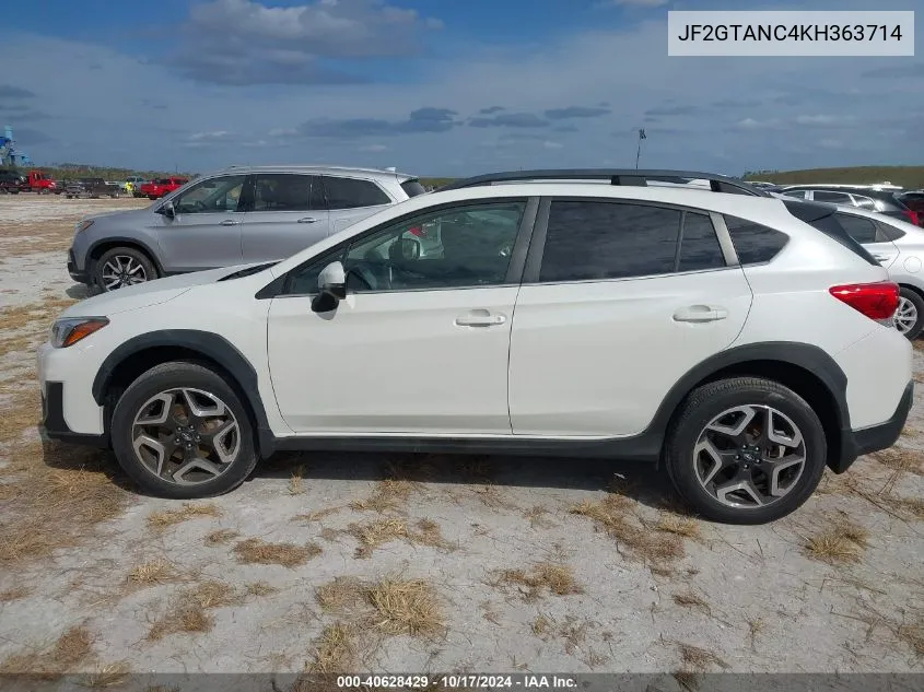 2019 Subaru Crosstrek Limited VIN: JF2GTANC4KH363714 Lot: 40628429