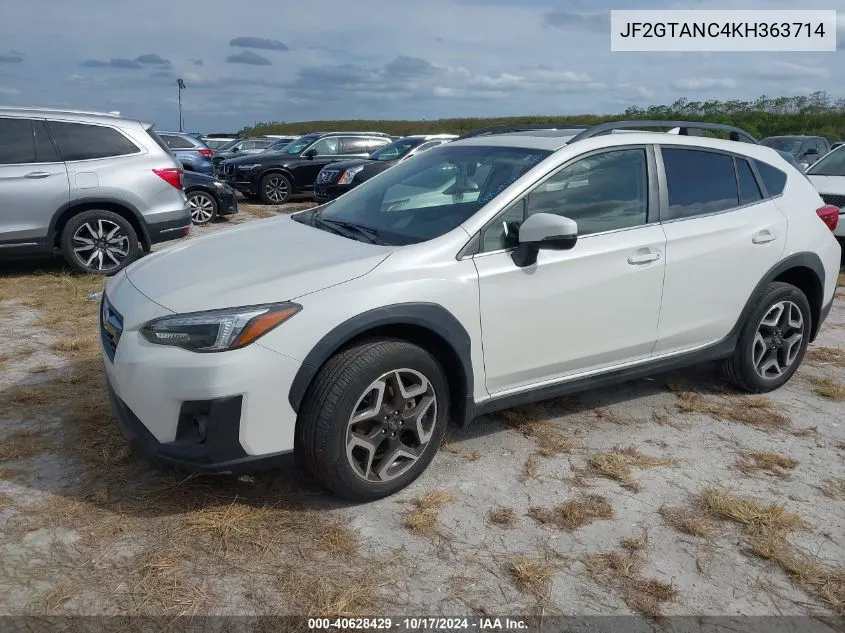 2019 Subaru Crosstrek Limited VIN: JF2GTANC4KH363714 Lot: 40628429