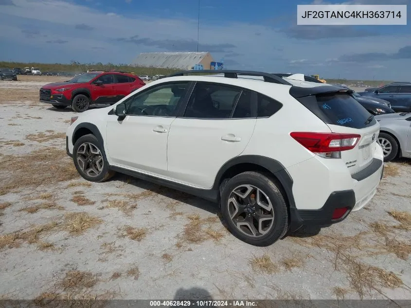 2019 Subaru Crosstrek Limited VIN: JF2GTANC4KH363714 Lot: 40628429