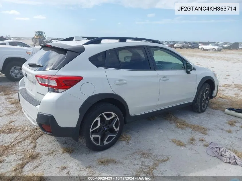 2019 Subaru Crosstrek Limited VIN: JF2GTANC4KH363714 Lot: 40628429