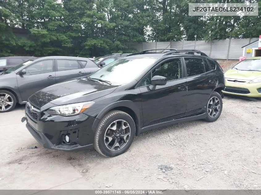 2020 Subaru Crosstrek Premium VIN: JF2GTAEC6L8234102 Lot: 39571745