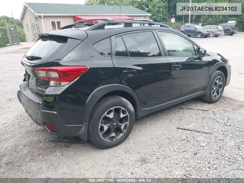 2020 Subaru Crosstrek Premium VIN: JF2GTAEC6L8234102 Lot: 39571745