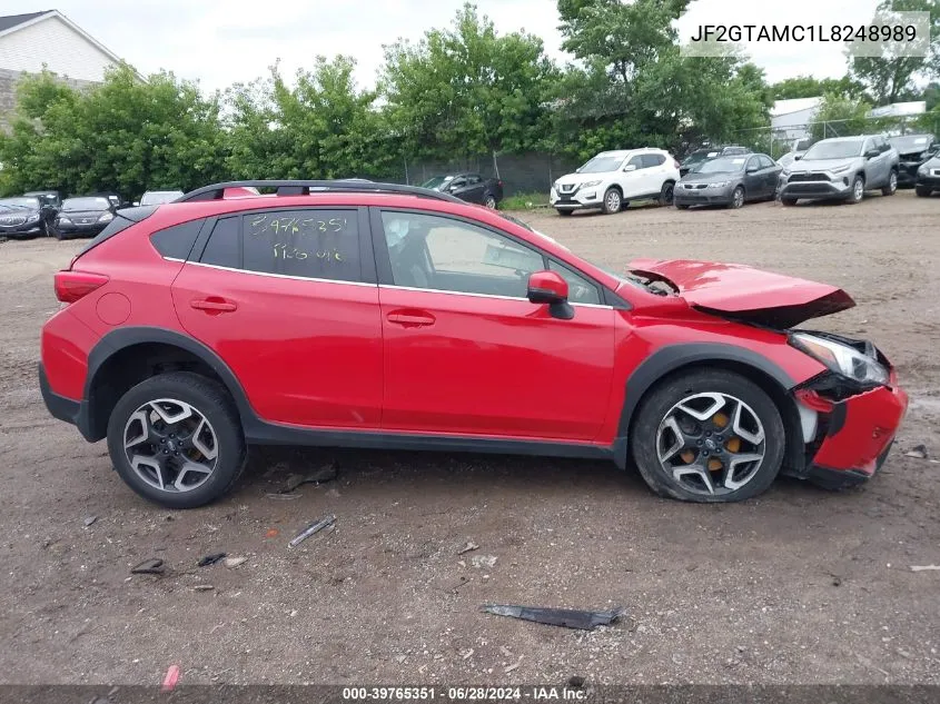 2020 Subaru Crosstrek Limited VIN: JF2GTAMC1L8248989 Lot: 39765351