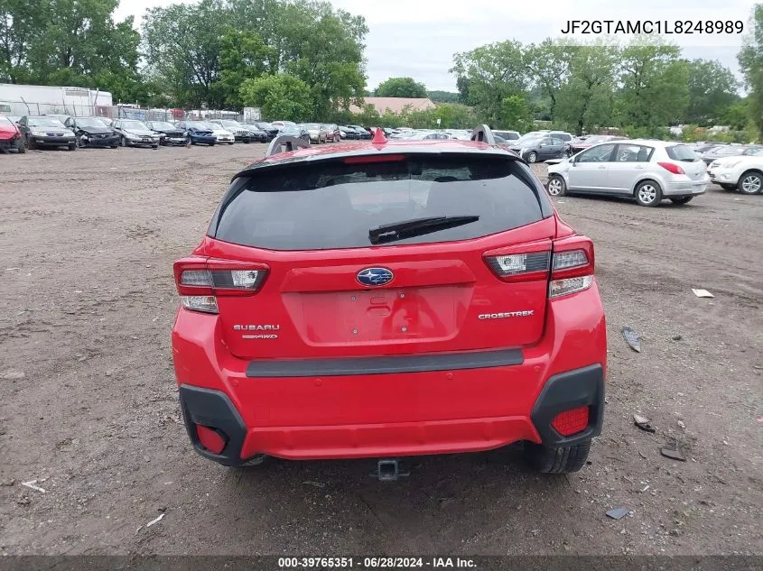 2020 Subaru Crosstrek Limited VIN: JF2GTAMC1L8248989 Lot: 39765351