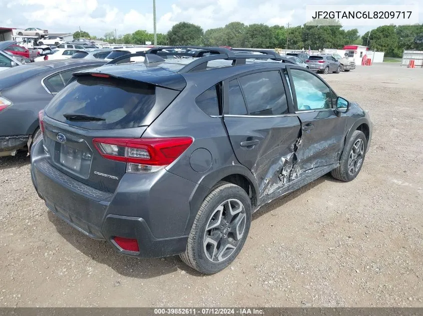 2020 Subaru Crosstrek Limited VIN: JF2GTANC6L8209717 Lot: 39852611