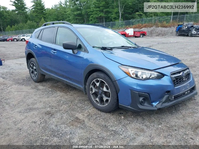 2020 Subaru Crosstrek VIN: JF2GTABC3LH236992 Lot: 39959135