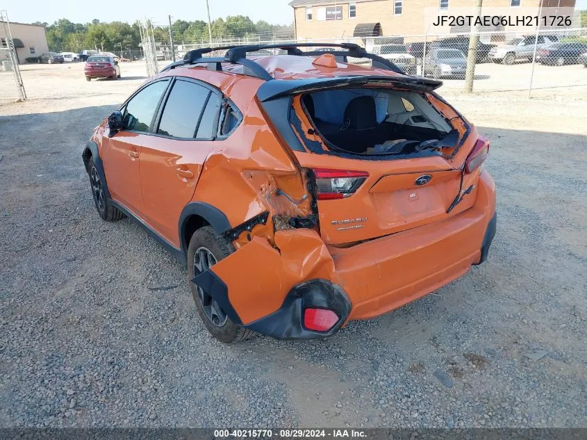 JF2GTAEC6LH211726 2020 Subaru Crosstrek Premium