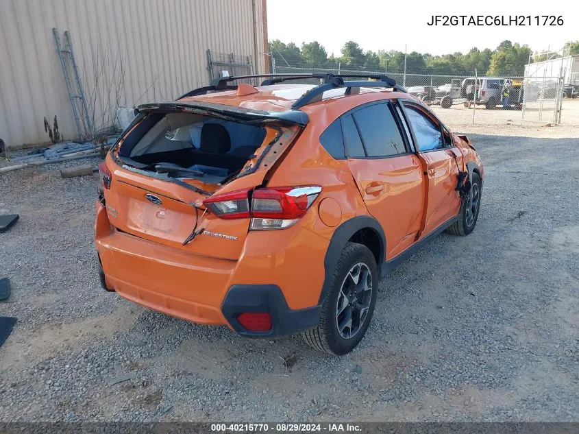 JF2GTAEC6LH211726 2020 Subaru Crosstrek Premium