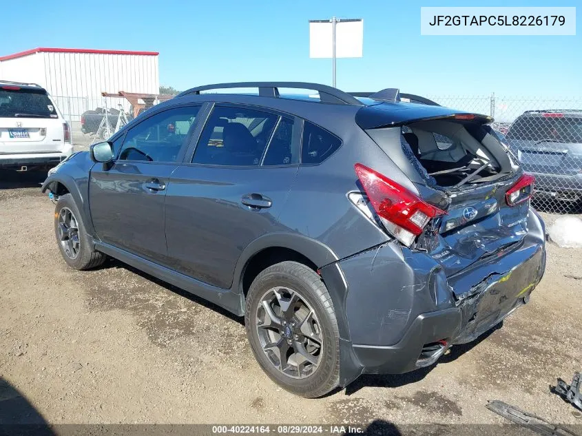 2020 Subaru Crosstrek Premium VIN: JF2GTAPC5L8226179 Lot: 40224164