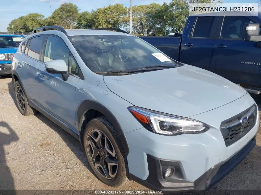 2020 Subaru Crosstrek Limited VIN: JF2GTANC3LH231206 Lot: 40232175