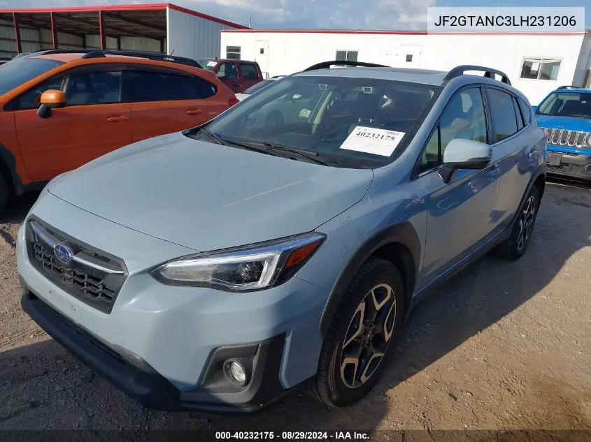 2020 Subaru Crosstrek Limited VIN: JF2GTANC3LH231206 Lot: 40232175