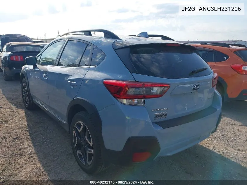 JF2GTANC3LH231206 2020 Subaru Crosstrek Limited