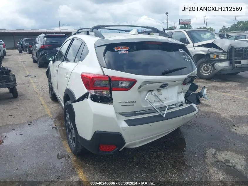 2020 Subaru Crosstrek Limited VIN: JF2GTANCXLH212569 Lot: 40246896