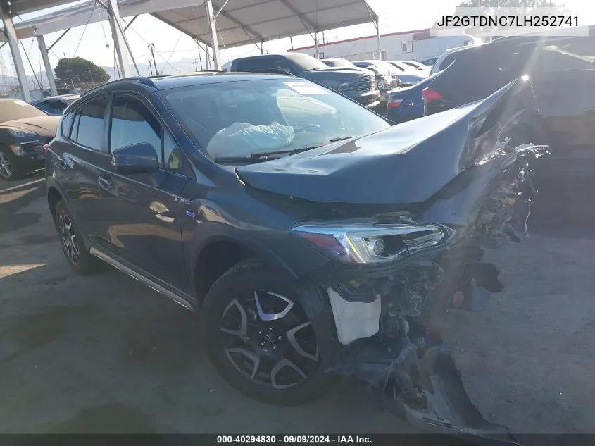 2020 Subaru Crosstrek Hybrid VIN: JF2GTDNC7LH252741 Lot: 40294830