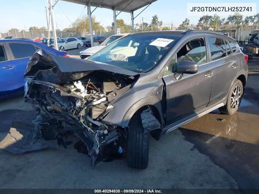 2020 Subaru Crosstrek Hybrid VIN: JF2GTDNC7LH252741 Lot: 40294830