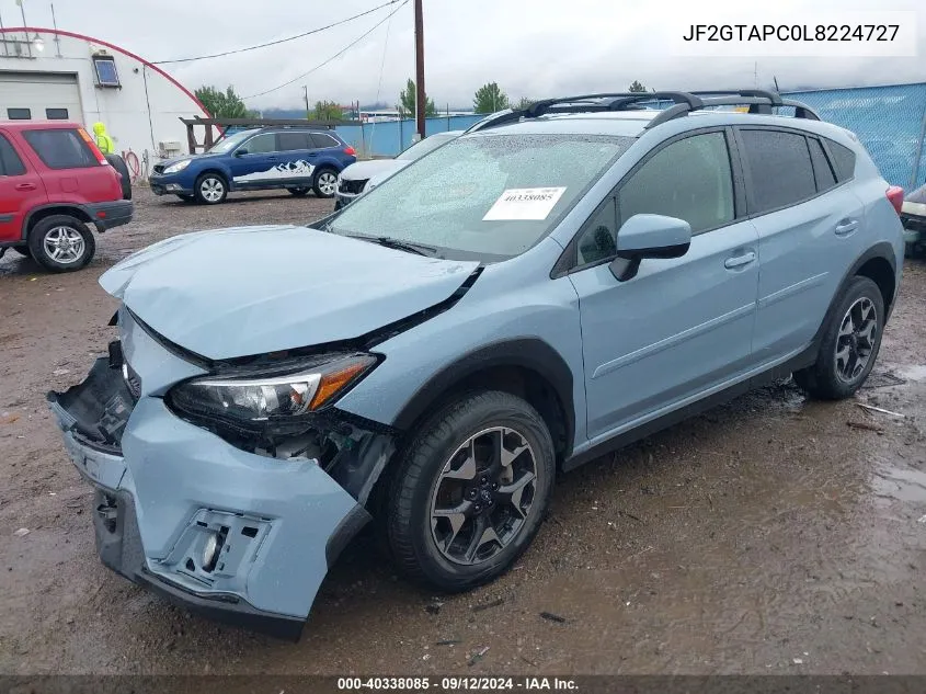 JF2GTAPC0L8224727 2020 Subaru Crosstrek Premium