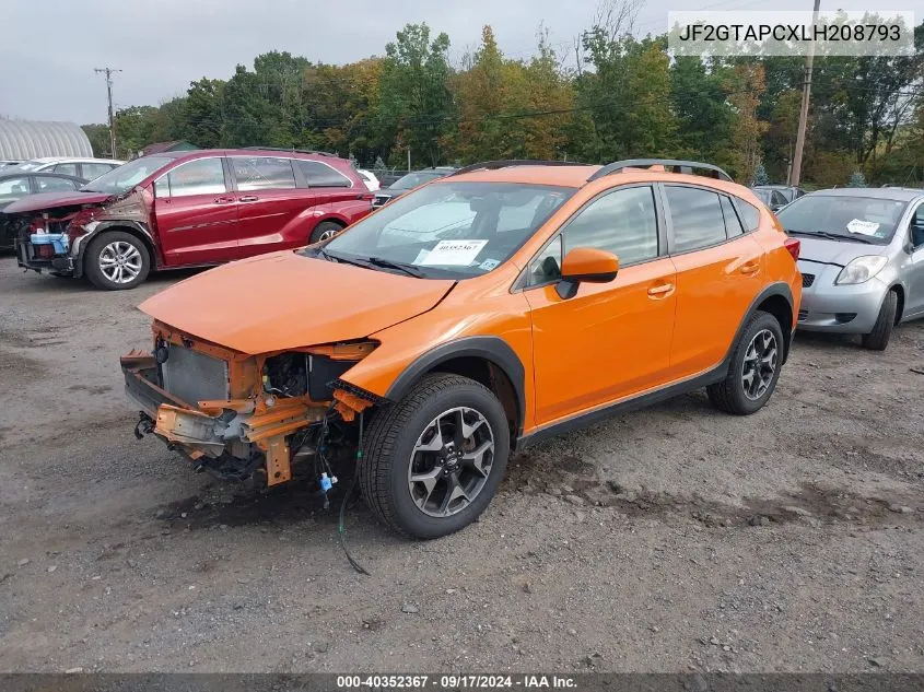 JF2GTAPCXLH208793 2020 Subaru Crosstrek Premium