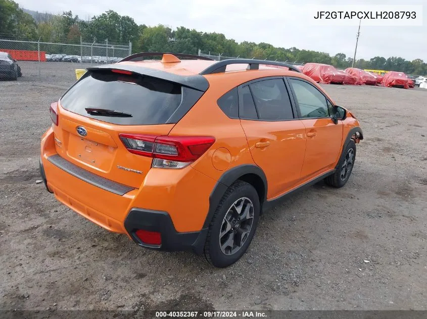 JF2GTAPCXLH208793 2020 Subaru Crosstrek Premium