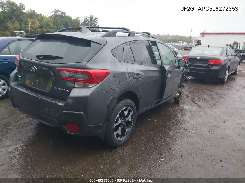 2020 Subaru Crosstrek Premium VIN: JF2GTAPC5L8272353 Lot: 40359083