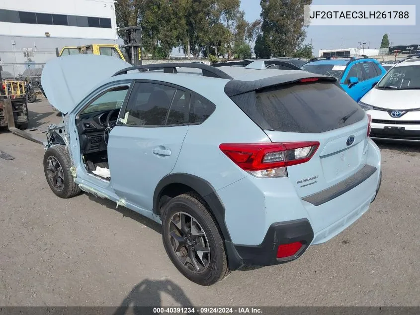 2020 Subaru Crosstrek Premium VIN: JF2GTAEC3LH261788 Lot: 40391234