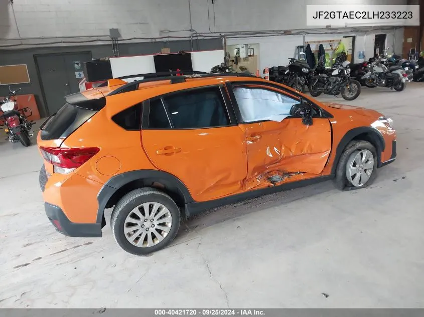 2020 Subaru Crosstrek Premium VIN: JF2GTAEC2LH233223 Lot: 40421720