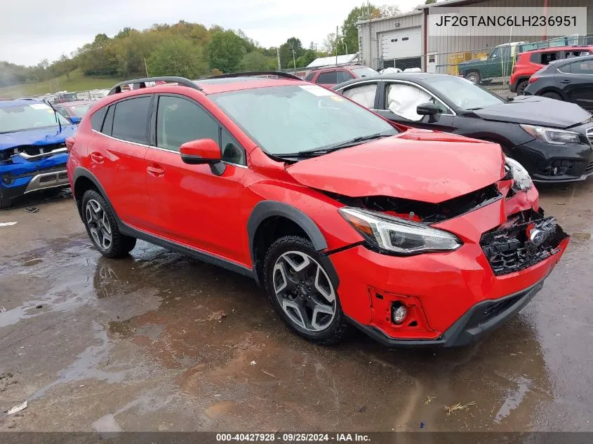 2020 Subaru Crosstrek Limited VIN: JF2GTANC6LH236951 Lot: 40427928