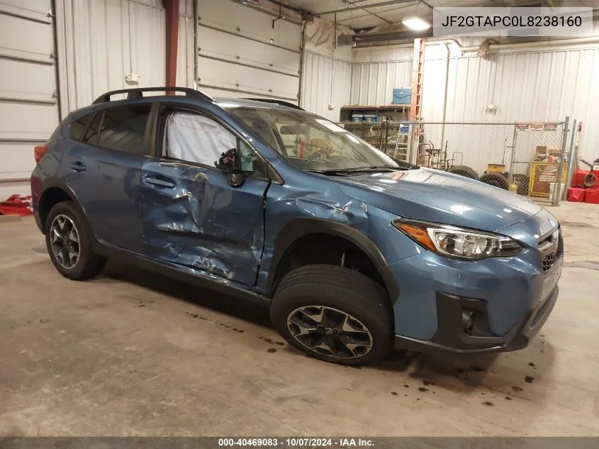 2020 Subaru Crosstrek Premium VIN: JF2GTAPC0L8238160 Lot: 40469083