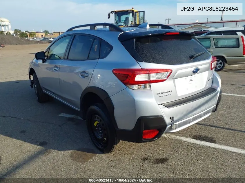 2020 Subaru Crosstrek Premium VIN: JF2GTAPC8L8223454 Lot: 40523418