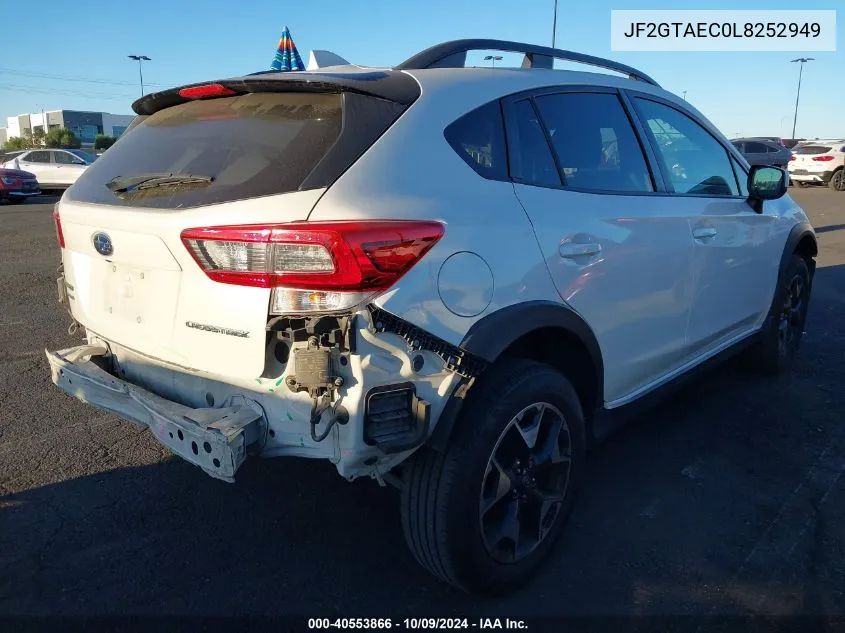 2020 Subaru Crosstrek Premium VIN: JF2GTAEC0L8252949 Lot: 40553866