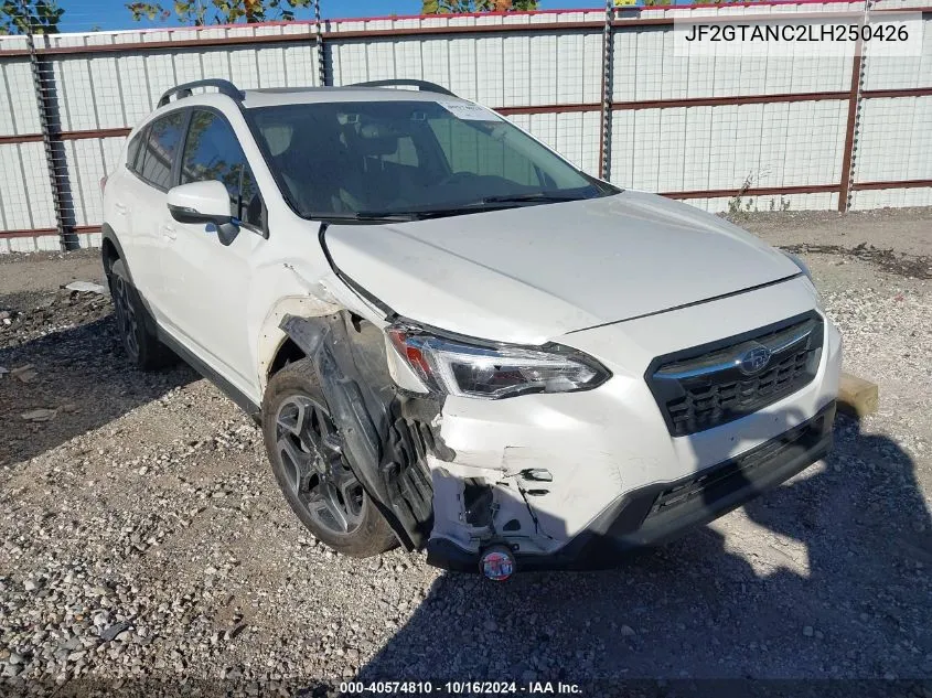 2020 Subaru Crosstrek Limited VIN: JF2GTANC2LH250426 Lot: 40574810