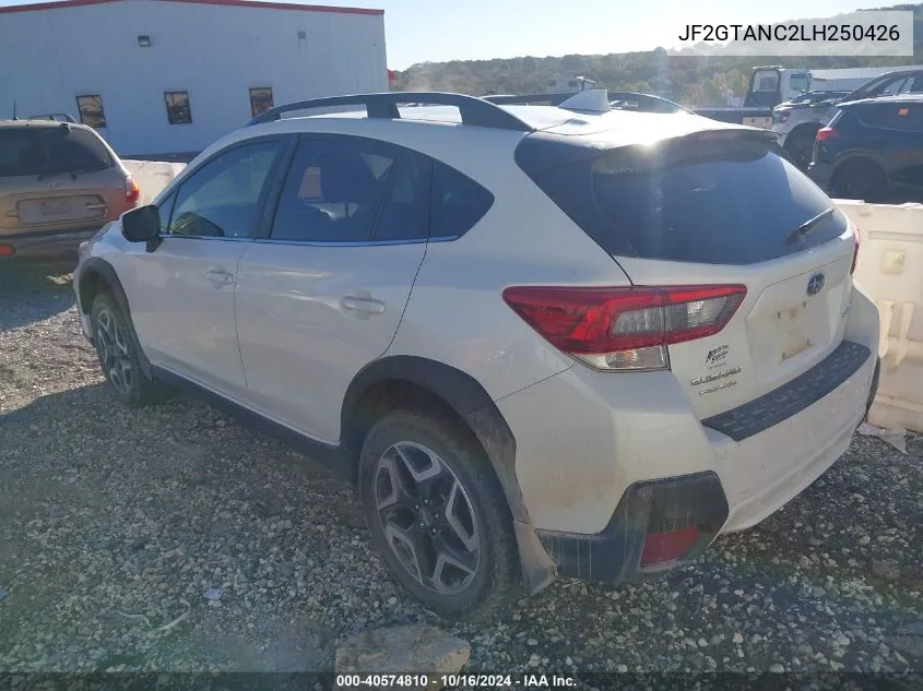 JF2GTANC2LH250426 2020 Subaru Crosstrek Limited