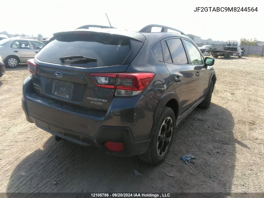 2021 Subaru Crosstrek VIN: JF2GTABC9M8244564 Lot: 12105786