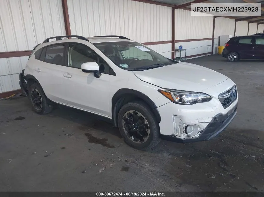 2021 Subaru Crosstrek Premium VIN: JF2GTAECXMH223928 Lot: 39672474