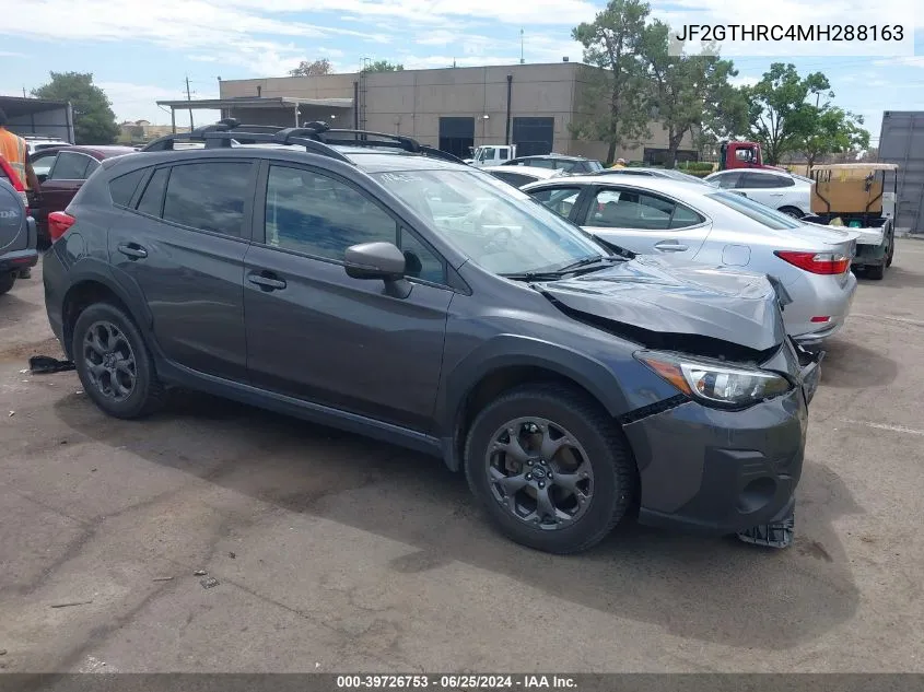 2021 Subaru Crosstrek Sport VIN: JF2GTHRC4MH288163 Lot: 39726753