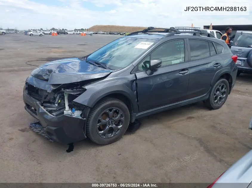 2021 Subaru Crosstrek Sport VIN: JF2GTHRC4MH288163 Lot: 39726753