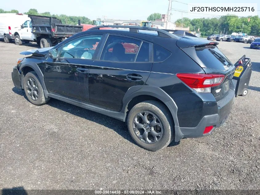 2021 Subaru Crosstrek Sport VIN: JF2GTHSC9MH225716 Lot: 39814438