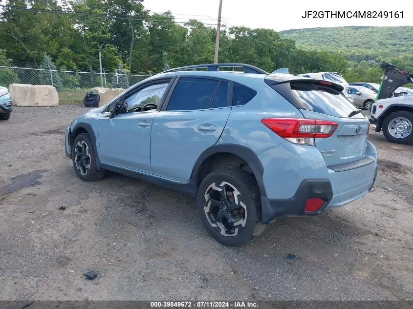 2021 Subaru Crosstrek Limited VIN: JF2GTHMC4M8249161 Lot: 39849672