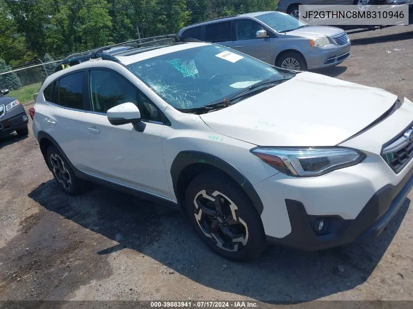 2021 Subaru Crosstrek Limited VIN: JF2GTHNC8M8310946 Lot: 39883941