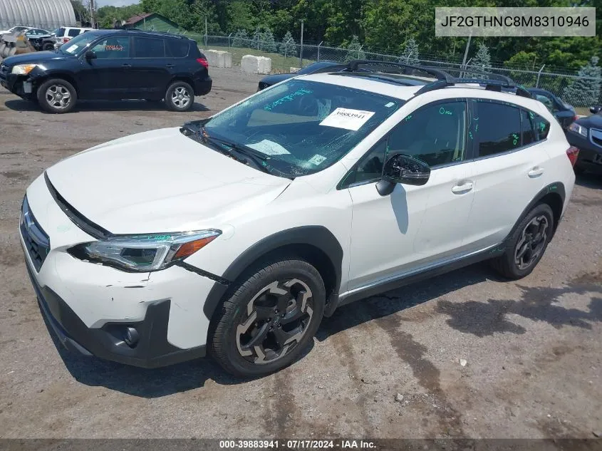 2021 Subaru Crosstrek Limited VIN: JF2GTHNC8M8310946 Lot: 39883941